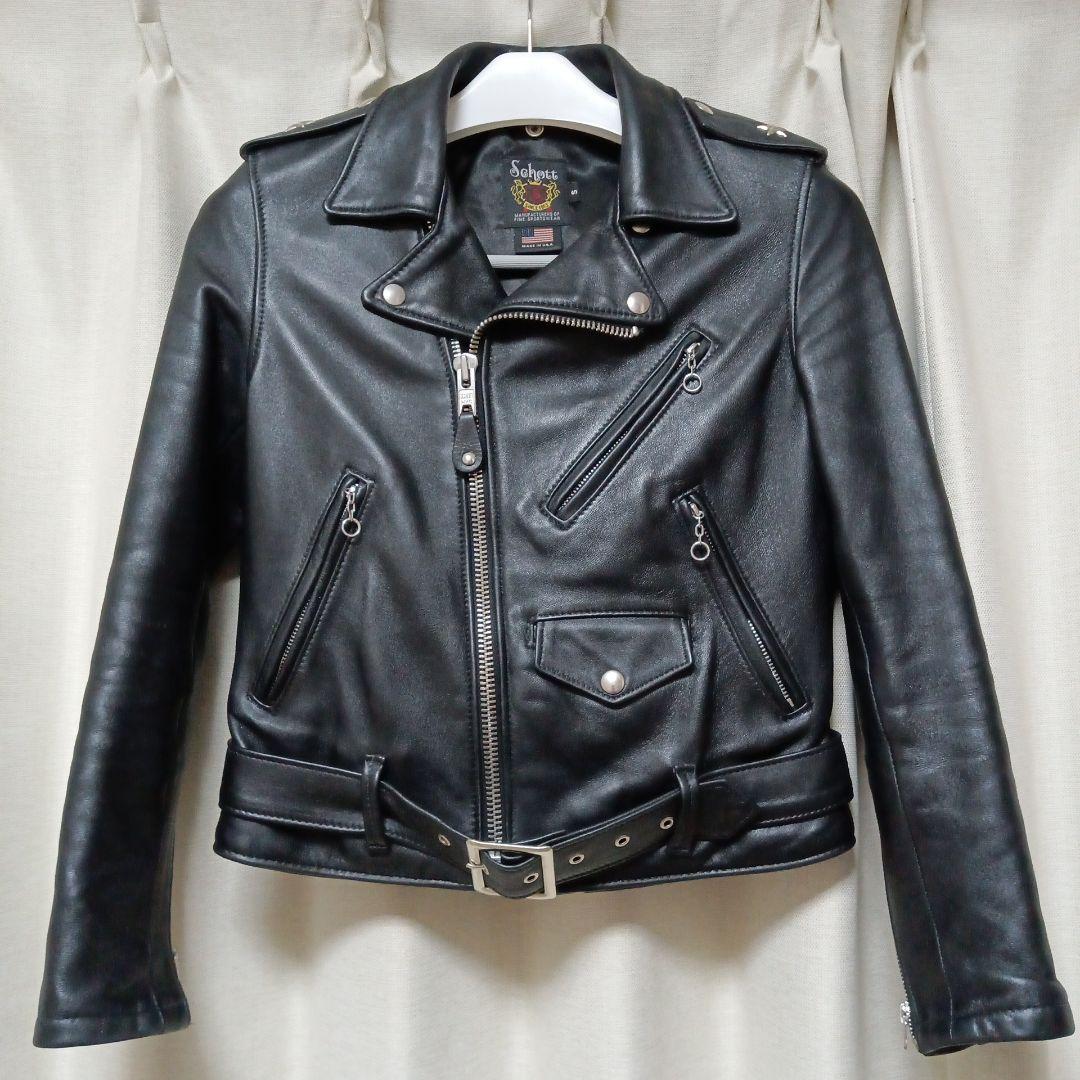 美品！！ Schott 213UW ワンスター ラムレザー ショット サイズS