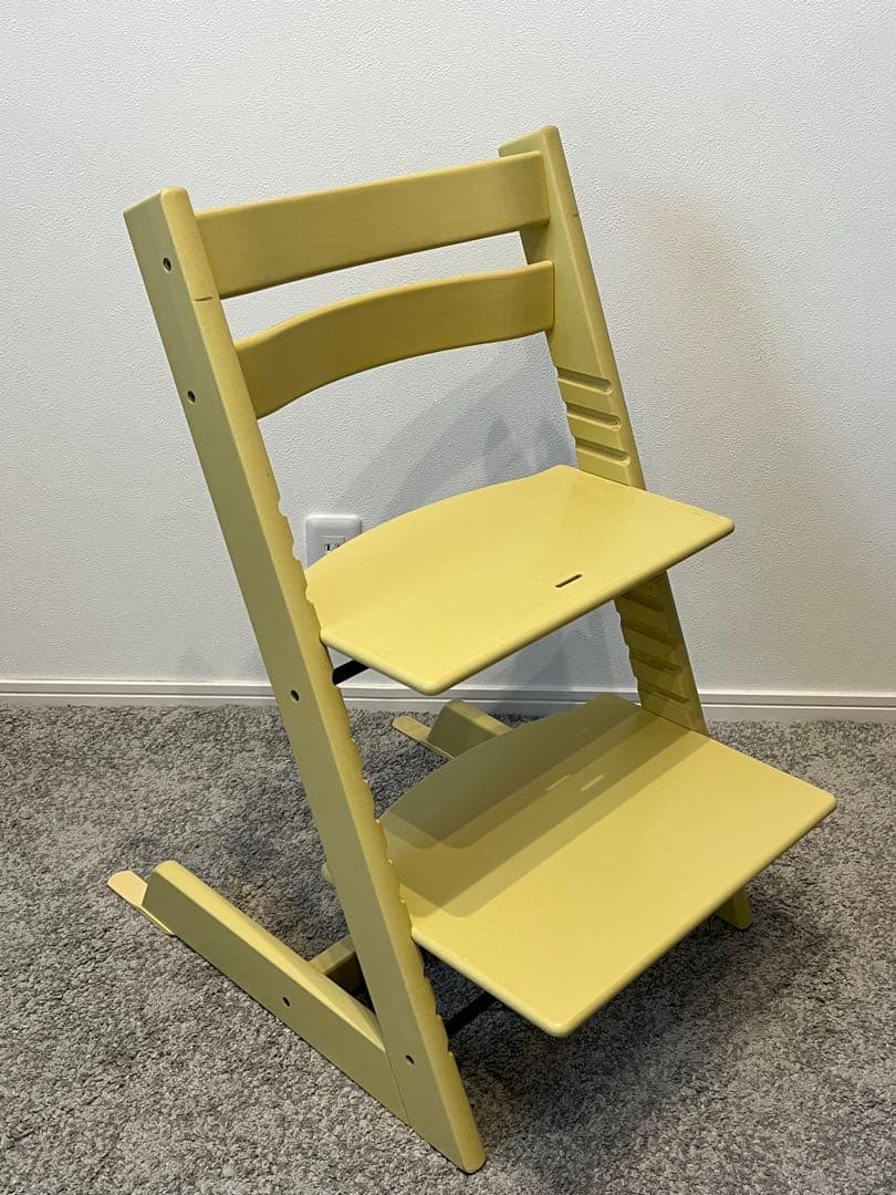 ストッケ トリップトラップ ウィートイエロー 転倒防止付 廃盤色 希少 2026年最新】ストッケ トリップトラップ ウィートイエローの人気