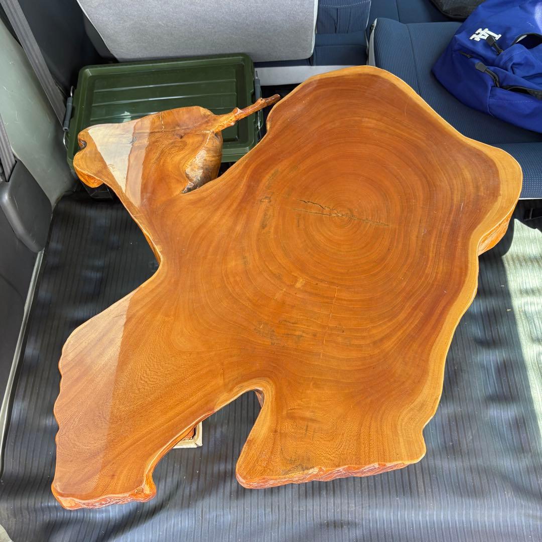 自然木　一枚板　テーブル　ラクダ　鹿　動物 一枚板ダイニングテーブル｜鬼童銘木（KIDOMEIMOKU） – 【公式】鬼童