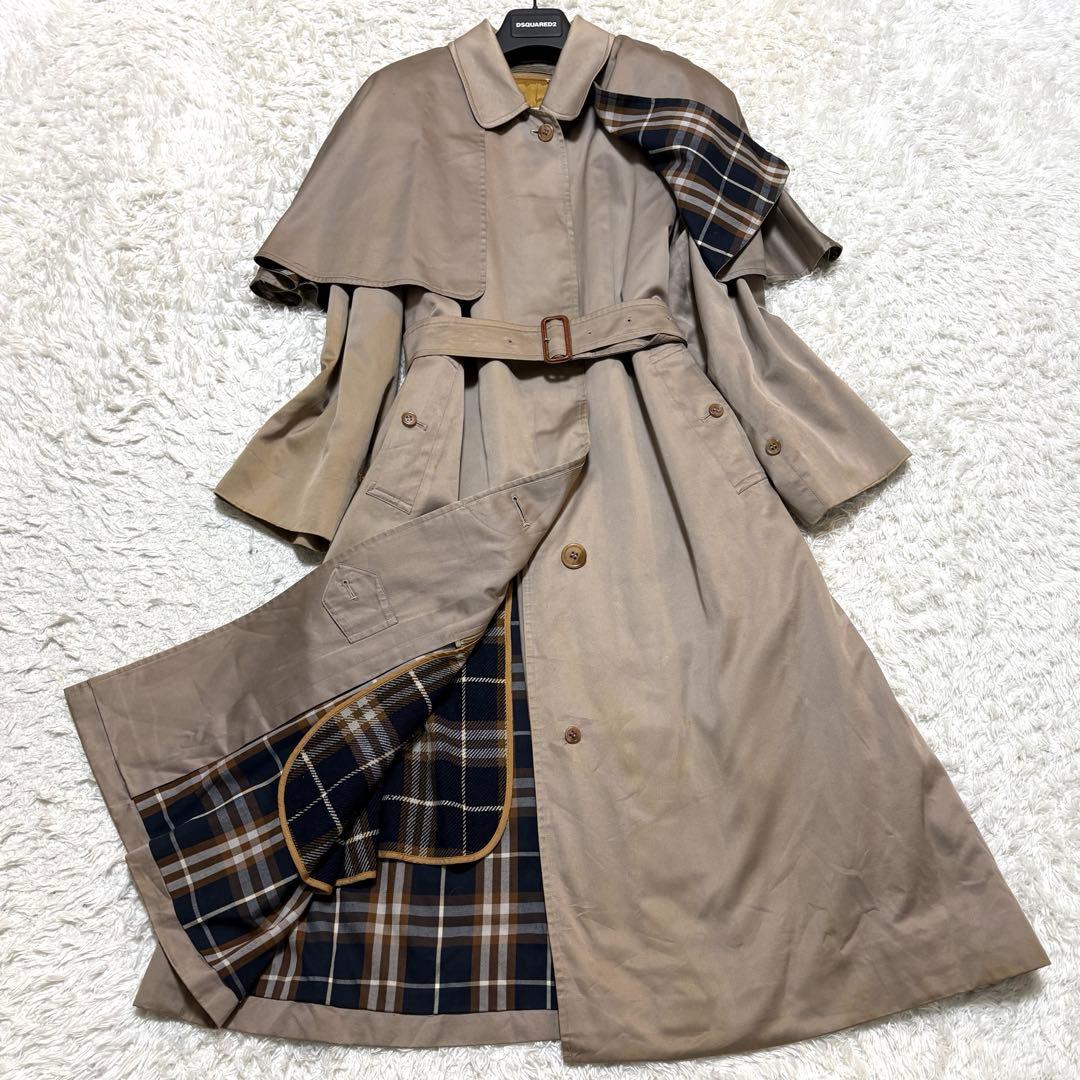 希少✨Burberry's ヴィンテージ ケープ・インナー付 ステンカラーコート 中古・古着通販】Burberry's (バーバリーズ) ヴィンテージステンカラー