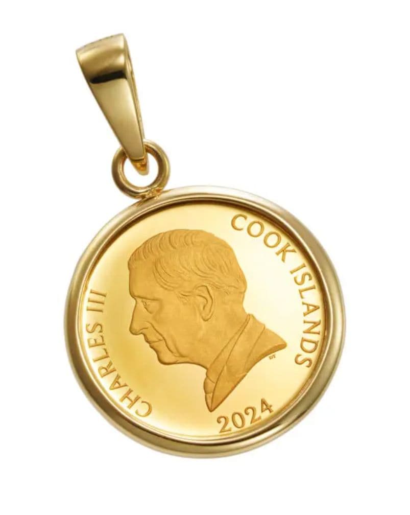 新品SPERANZA純金コインラヴィアンローズ1/30ozペンダントトップ限定品