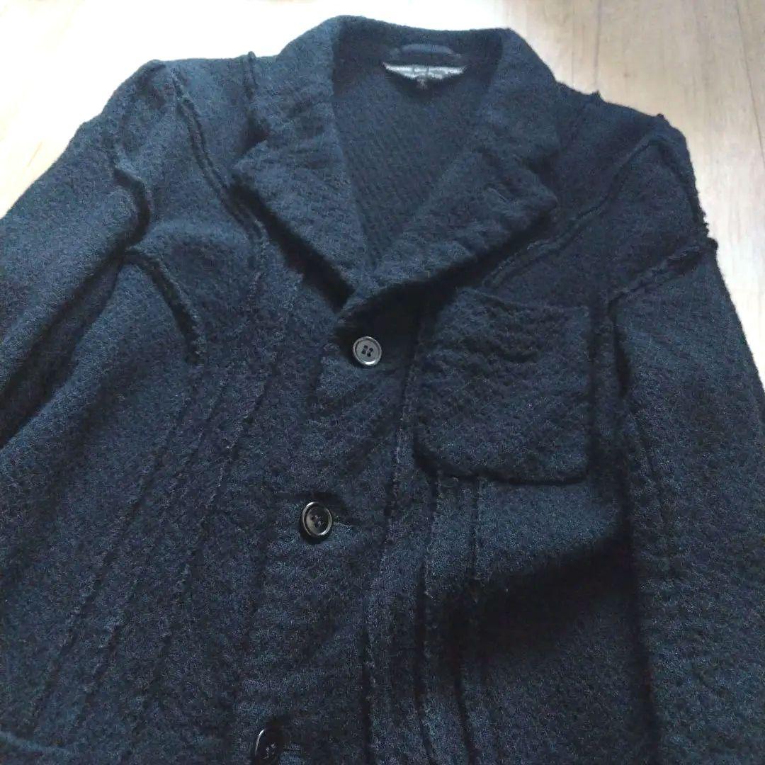 03AW カーブ期 ギャルソン オムプリュス ウール縮絨 テーラードジャケット 03AW カーブ期 ギャルソン オムプリュス ウール縮絨 テーラード