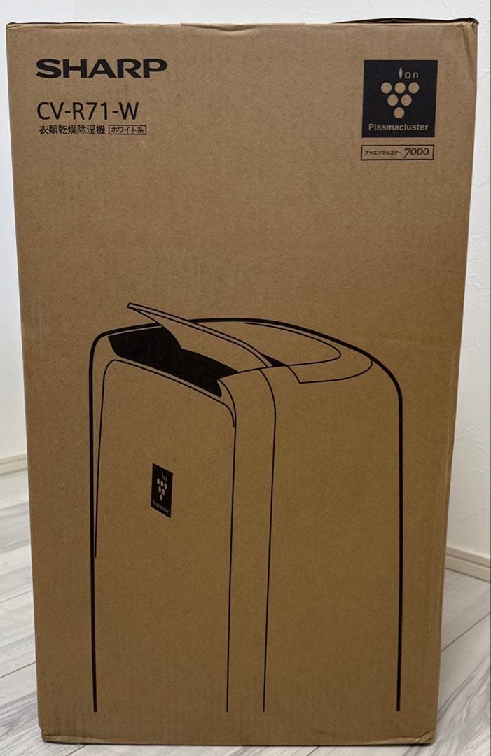 SHARP 衣類乾燥除湿機 CV-R71-W - メルカリ