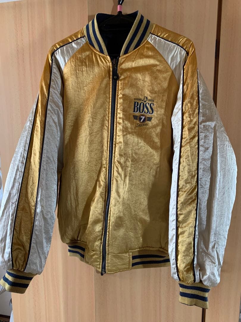 BOSS COFFEE MA-1 ジャケット ネイビー ボスジャン サントリー - メルカリ