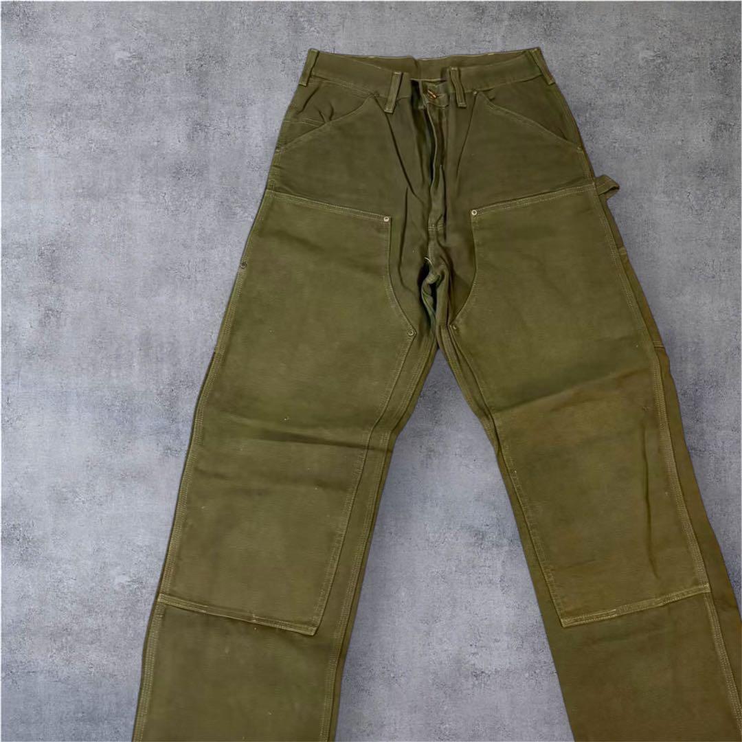 386 Carhartt USA製80s旧型B01ダブルニーレア 星タグ ダック 中古・古着通販】CarHartt (カーハート) 80Sダックダブルニーパンツ