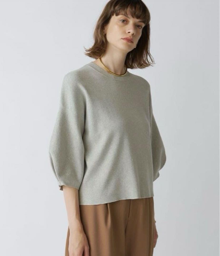 Drawing Numbers 2025SS コットン袖パフニットプルオーバー コットン袖パフニットプルオーバー | Drawing Numbers(ドローイング