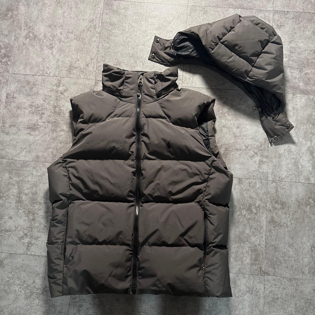 極美品　近年モデル　ポロラルフローレン　ダウンベスト　2way グレー　L 中古・古着通販】POLO RALPH LAUREN (ポロ・ラルフローレン) ダウン