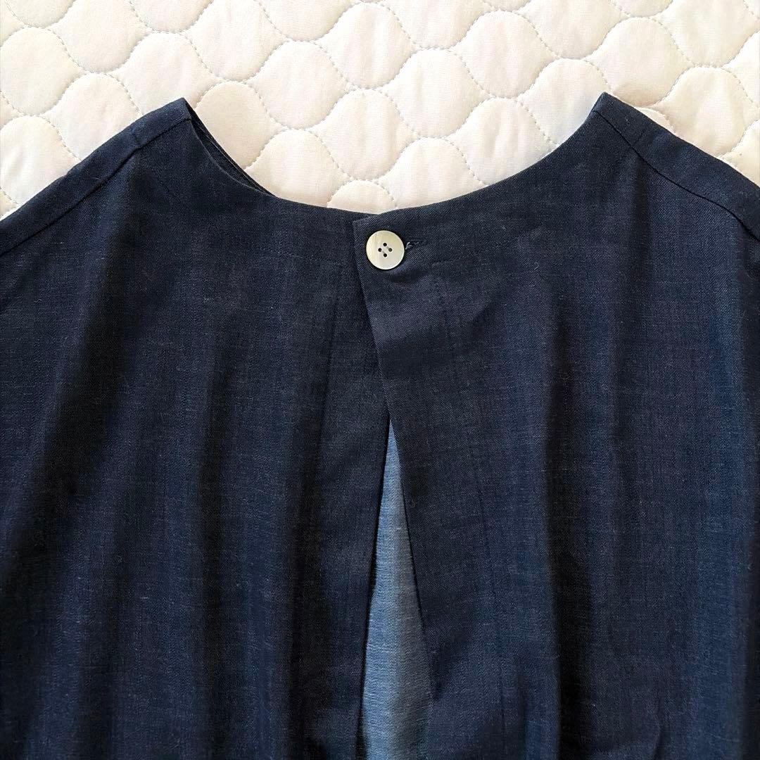 美品】BEARDSLEY ショートベスト インディゴブルー デニム素材ジレ