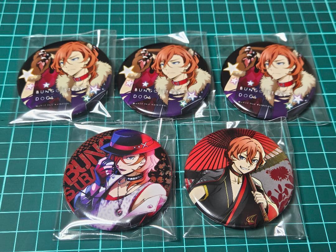 中原中也 文マヨ 缶バッジ5点 中原中也 文マヨ 缶バッジ5点