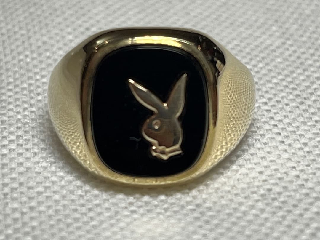 UKヴィンテージ 80s PLAYBOY GOLD RING 14号9金 Custom Made 14K Yellow Gold 1.14TDW Playboy Ring – Old 'N' Gold