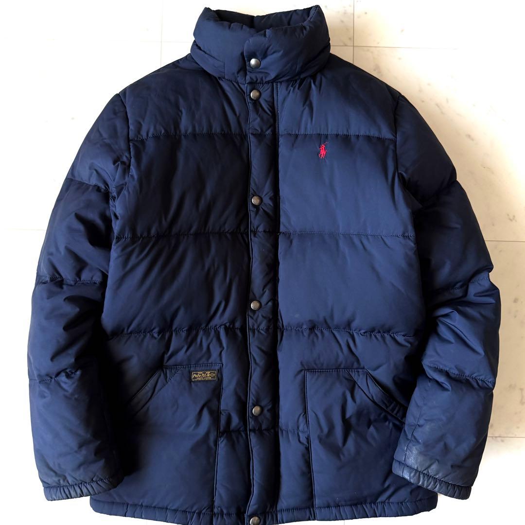 人気 ポロラルフローレン メンズダウンジャケット ネイビー XL 中古・古着通販】POLO RALPH LAUREN (ポロ・ラルフローレン) ダウン