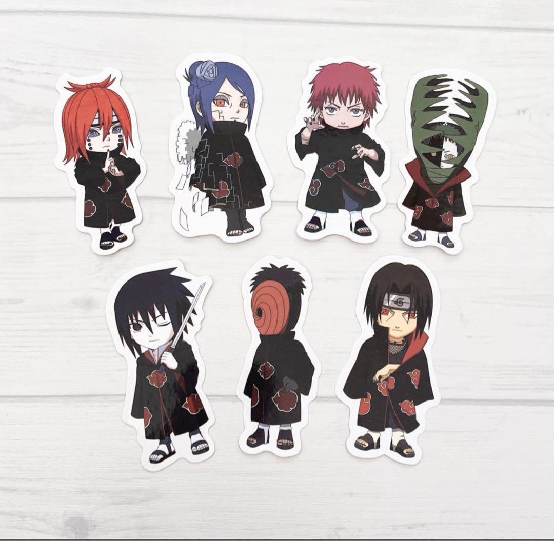naruto 暁 ステッカー うちはイタチ デイダラ サソリ 小南 うちは