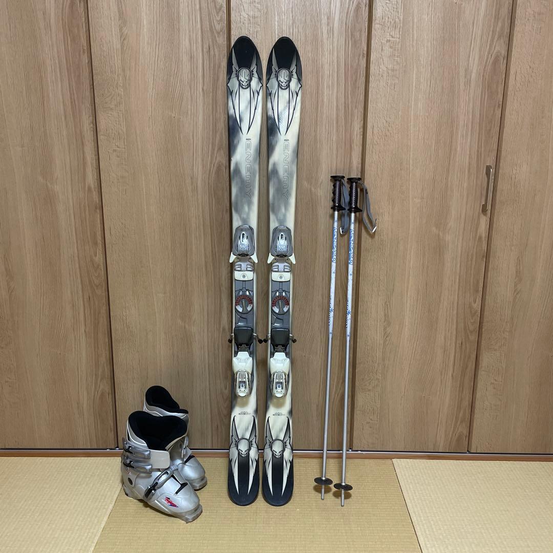 【スキーセット】min ENEMY 140cm ブーツ Bighorn 24cm lively_blkblu.jpg