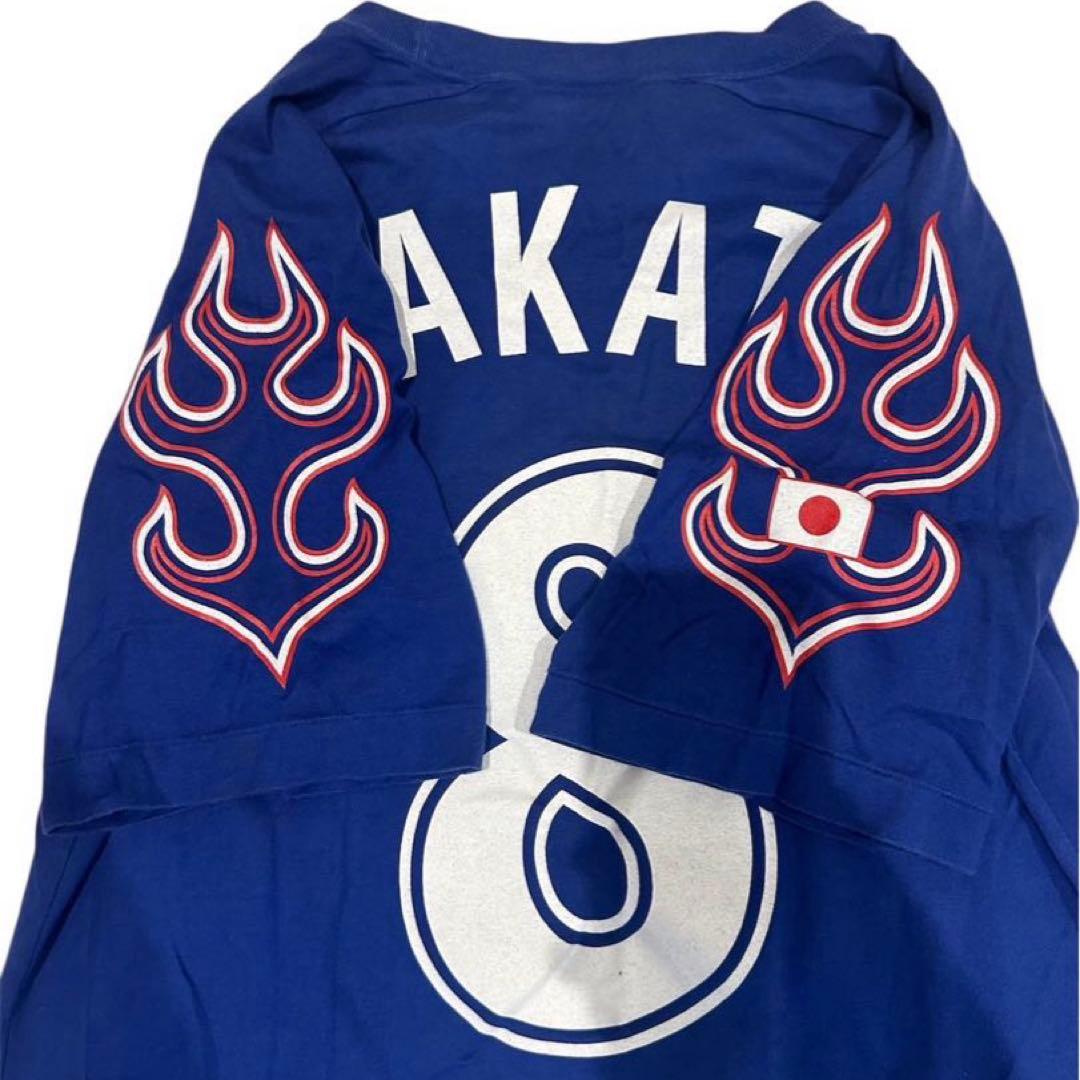 希少】1998年 フランスW杯 日本代表 Tシャツ 中田英寿 炎 ユニフォーム