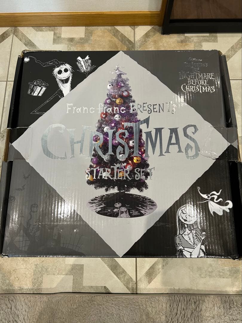 ナイトメア　フランフラン限定　クリスマスツリーセット　ディズニー　オーナメント 映画『ナイトメアー・ビフォア・クリスマス』のクリスマスツリーを数量