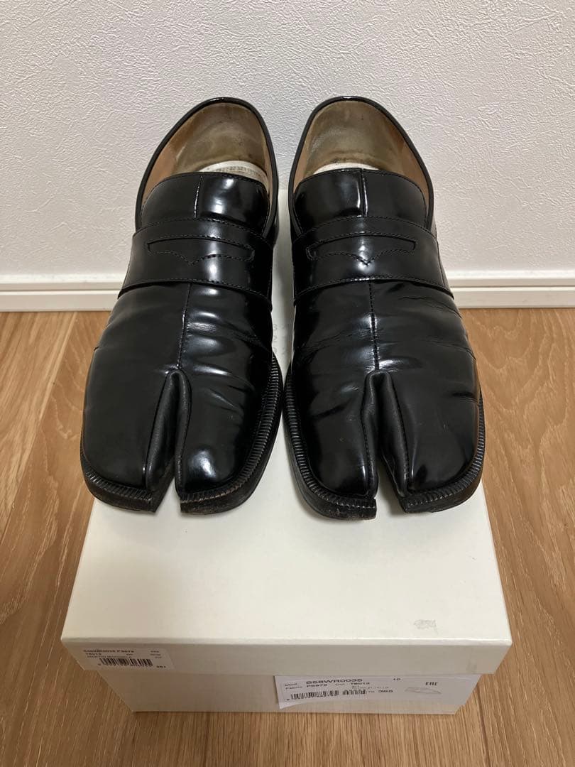 【Maison Margiela】Tabi loafers 『38.5』 Men's Black Leather Tabi Loafers | Maison Margiela