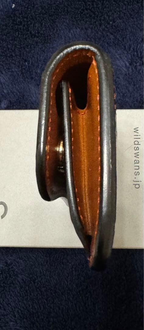 最終価格 WILDSWANS マルサン限定 藍染クロコ×サドル キャメル タング