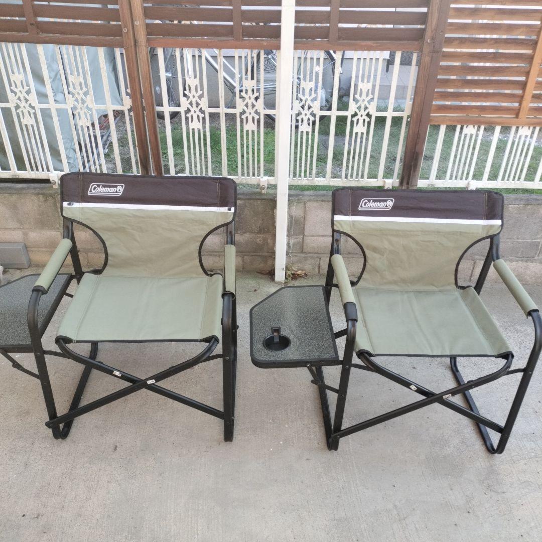 コールマンディレクターズチェア　2脚　薄いカーキ色 Amazon.co.jp: Coleman(コールマン) チェア ツーウェイキャプテン