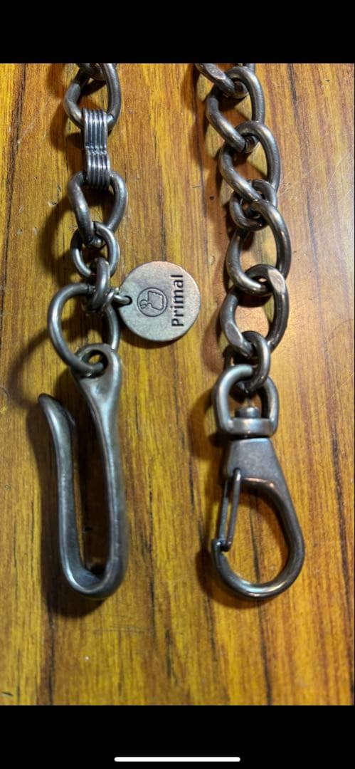 Primal ウォレットチェーン プライマル Primal ウォレットチェーン 真鍮 約65cm プライマル 水谷俊介 - メルカリ