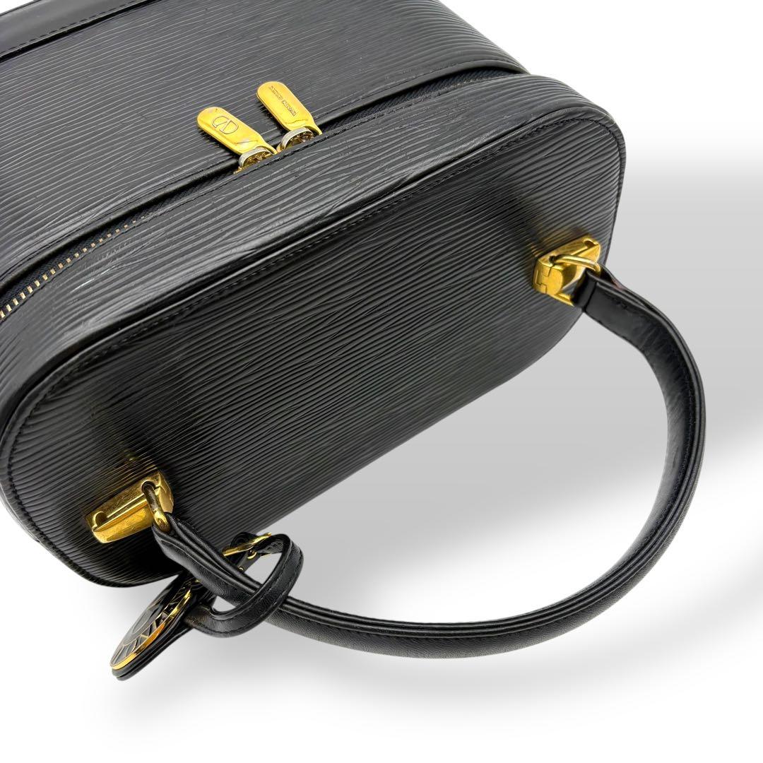 良品 ヴァレンティノガラヴァーニ バニティバッグ レザー ブラック