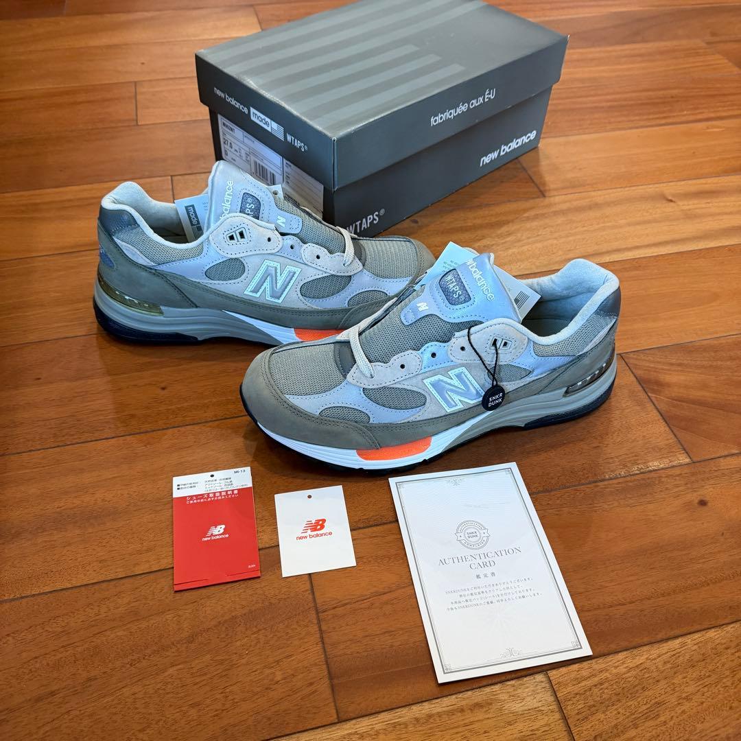 靴 WTAPS x New Balance 992 \"Gray\" 27cm
