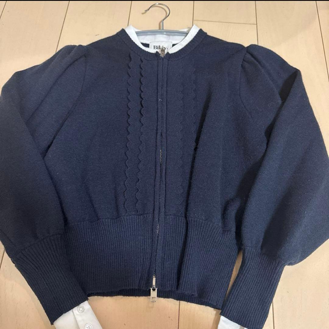 Bibiy. susie shirt knit ネイビー Bibiy新品SUSIE SHIRT KNIT - メルカリ