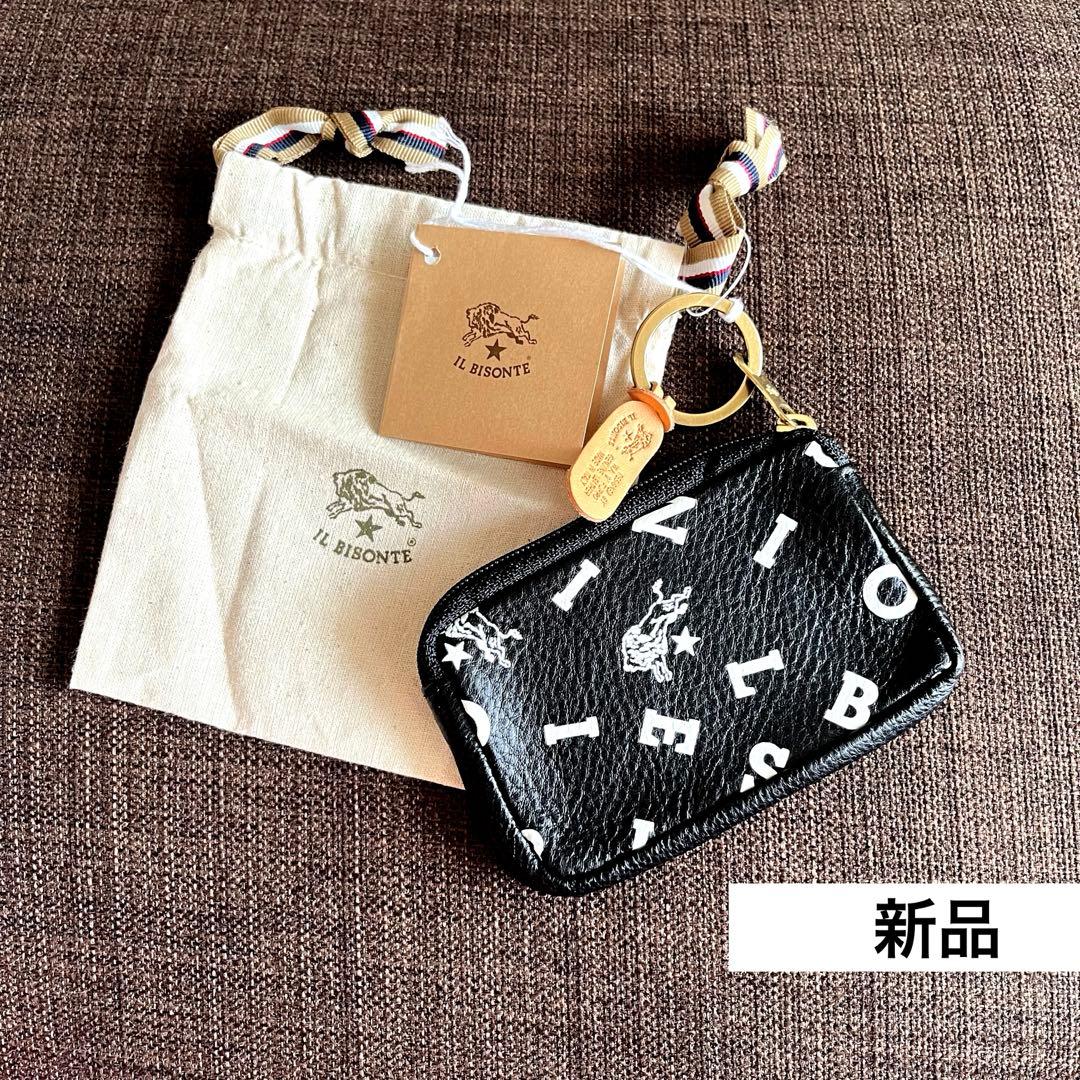 イルビゾンテ　ミニ財布　ケース　ロゴ　日本限定　キーリング付　ポーチ　黒 キーケース | キーケース | ベストセラー | オンラインストア | IL