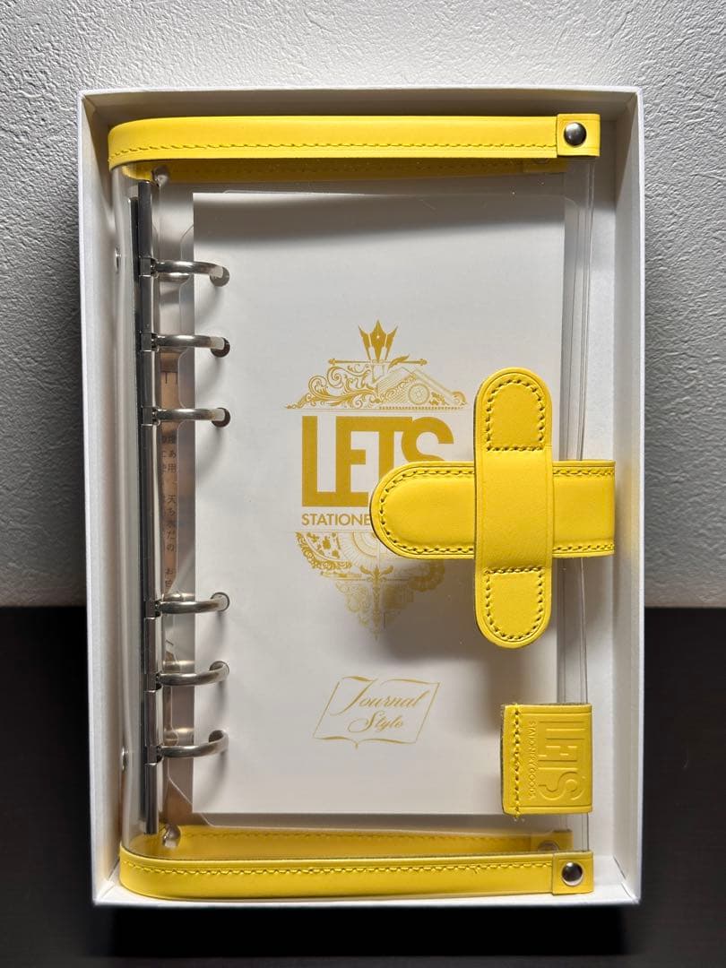 断捨離セール】LETS クリアシステム手帳 鯉川イペイエロー バイブル