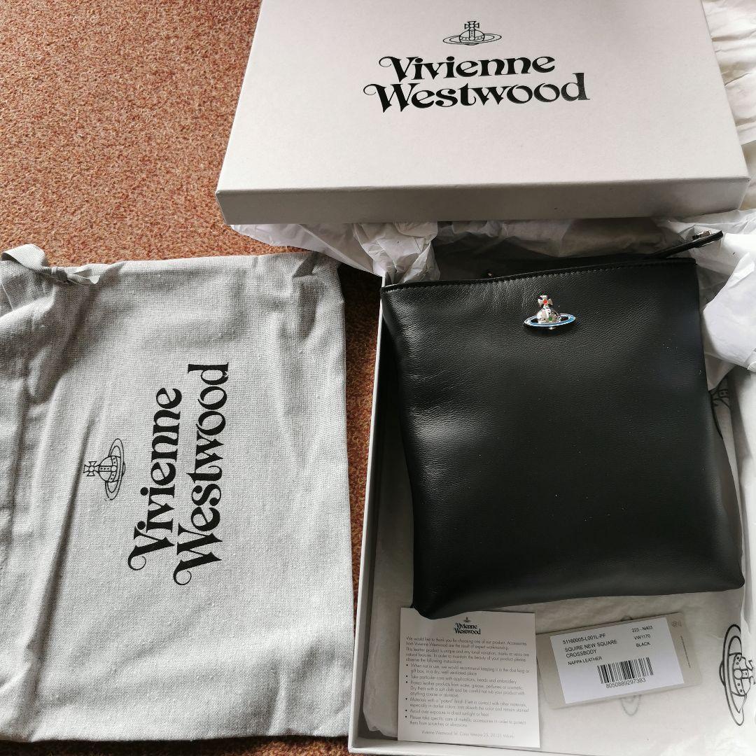 新品 ブラック Vivienne Westwood オーブ ショルダーバッグ - メルカリ