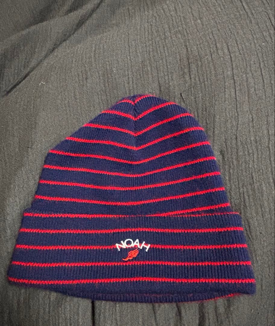 NOAH ストライプ ニット帽 ビーニー かつきくん着用 - メルカリ