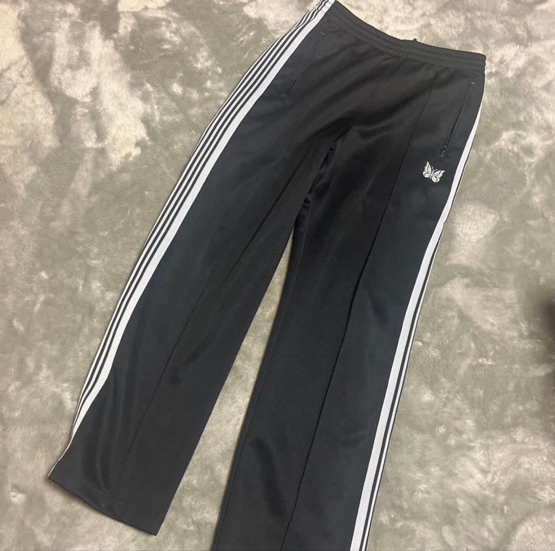 Needles トラックパンツ Poly Smooth ジップポケット ブラック PU273]NEEDLES(ニードルズ) Track Pant - Poly Smooth トラックパンツ