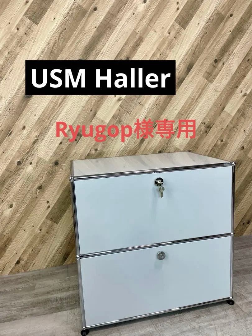 USM Haller　ハラー　1列 2段　キャビネット ライトグレー ① USMハラー オープン書庫 2段 グレー | 中古オフィス家具専門店の