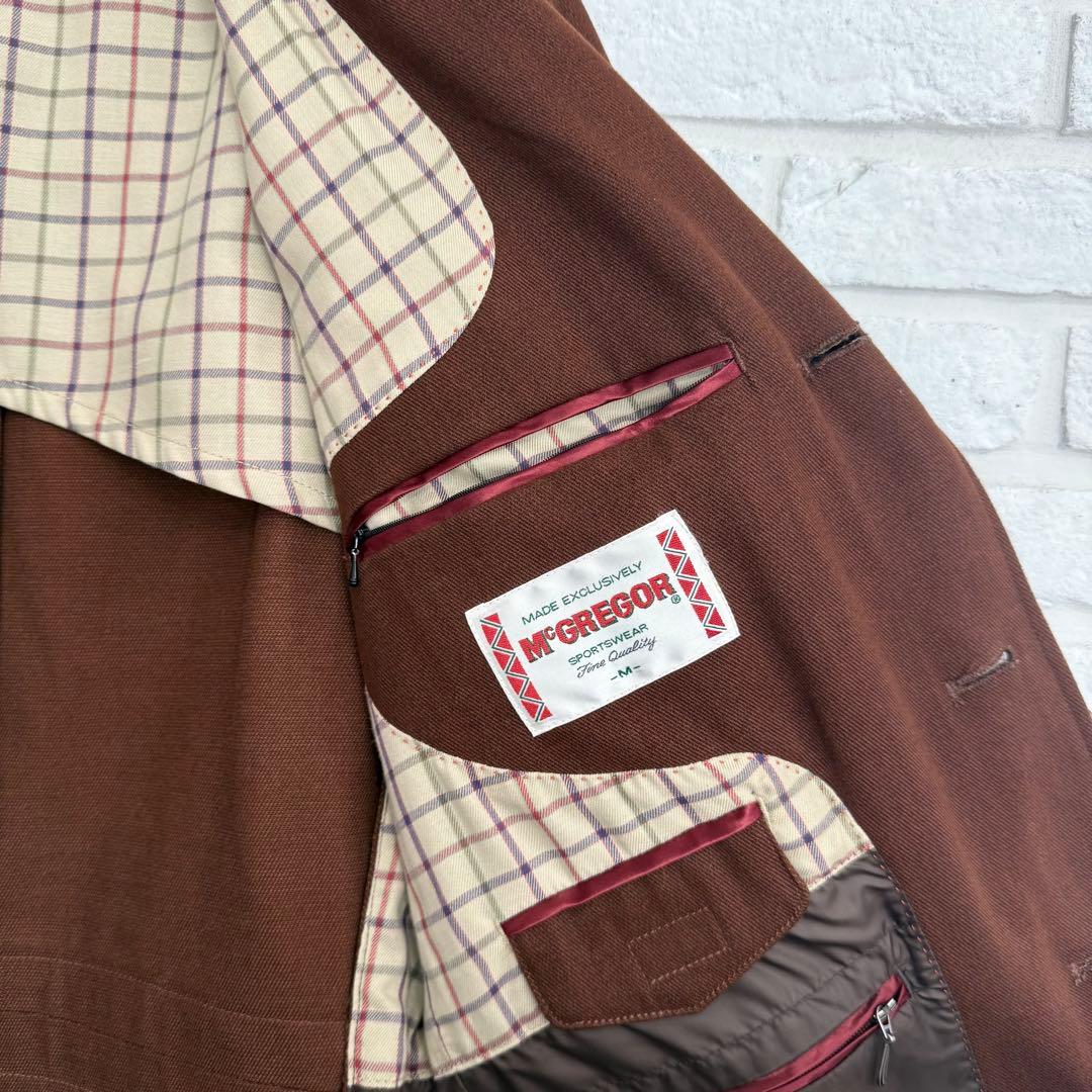 美品【マクレガー】ノーフォークジャケット ヘビーコットンツイル ブラウン