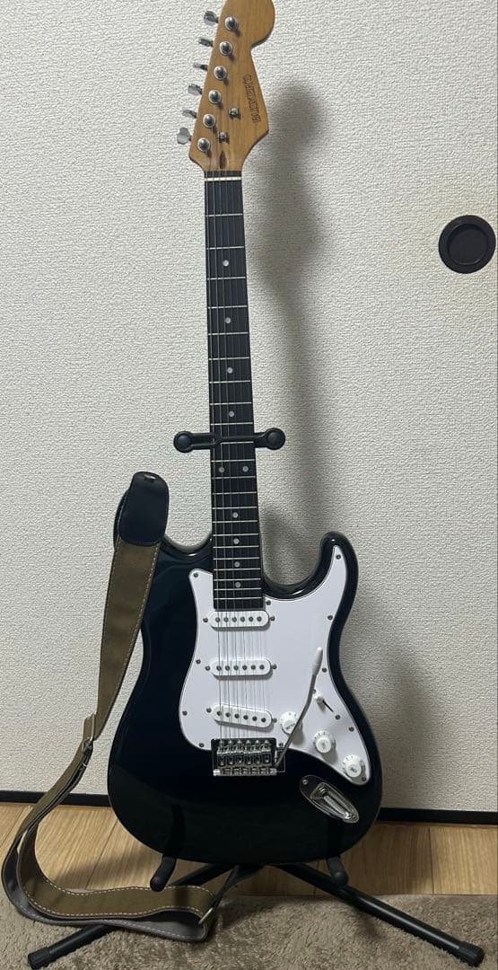 BUSKERS BST-Standard ストラトキャスター チューナー付属‼️ BUSKER'S BST-Standard BLK ストラトキャスタータイプ バスカーズ