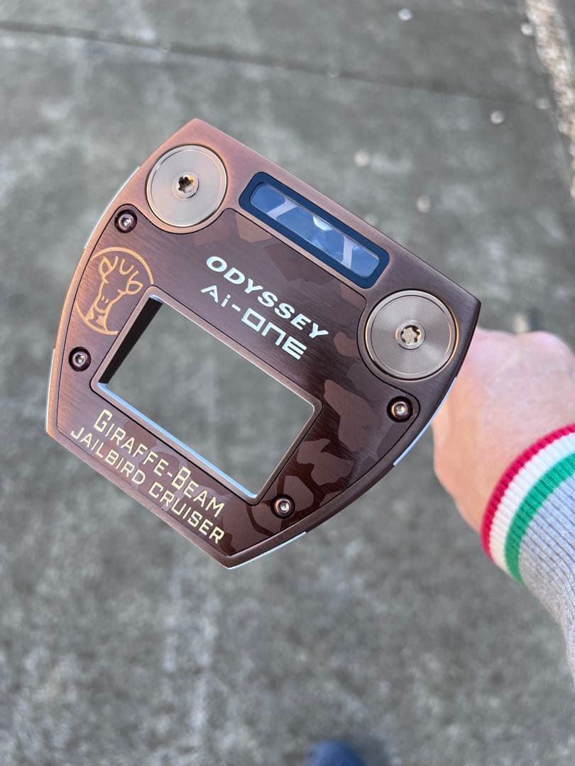 オデッセイ　パター　ジラフビーム　ジェイルバードクルーザー　AI-ONE 38 GIRAFFEーBEAM 【即納】【クリアランス】右打用 オデッセイ Ai-ONE