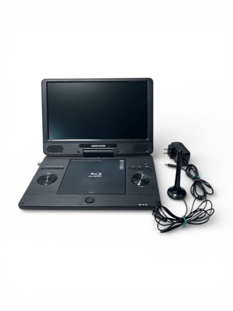 GREENHOUSE 11.6インチ ポータブルブルーレイプレーヤー2022年製 GREEN HOUSE（グリーンハウス） ポータブルブルーレイプレーヤー 11.6