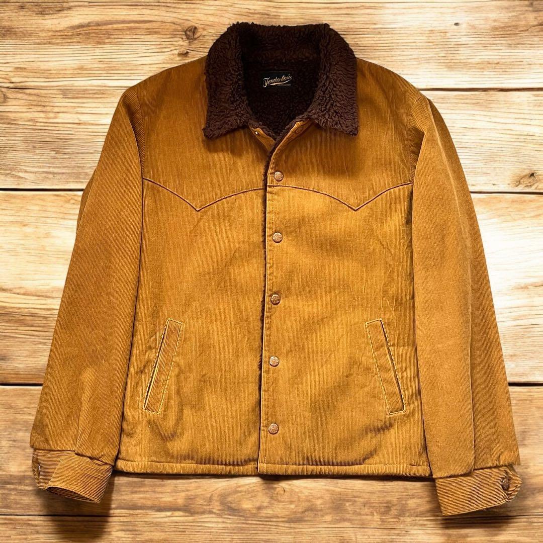 tenderloin サドル コーデュロイ ボアジャケット ブラウンxs - メルカリ