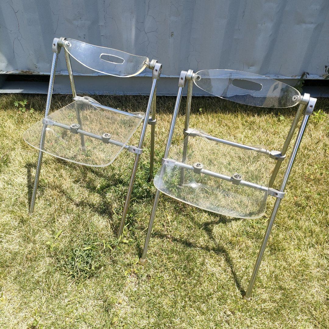 イタリア製 ARBOL アルボールフォールディングチェア 2脚セット ARBOL アルボール イタリア 折り畳み アクリルチェア - メルカリ
