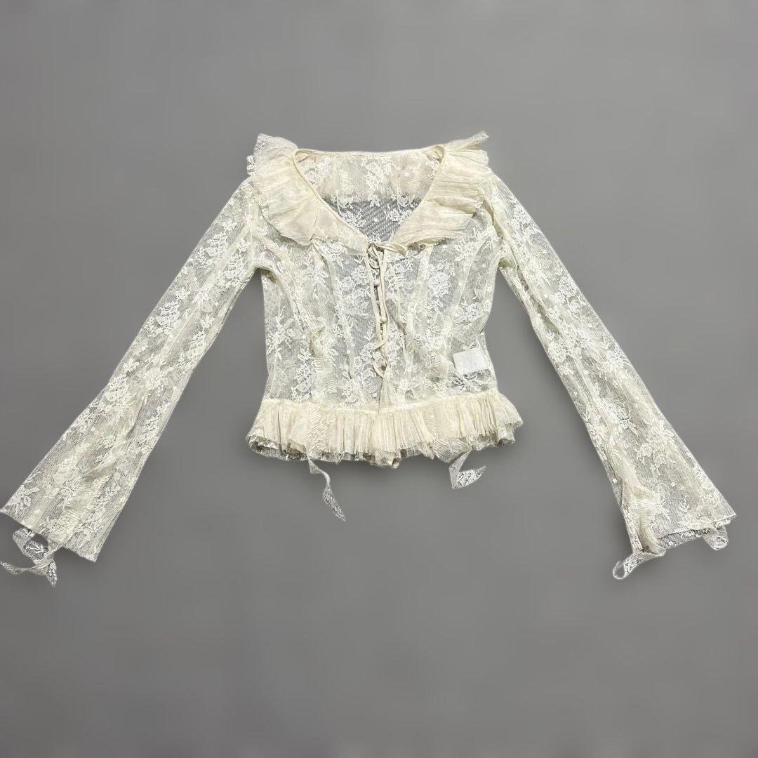 レースブラウス 手洗い可能〉クルーネック レース ブラウス｜ SHIPS 公式サイト