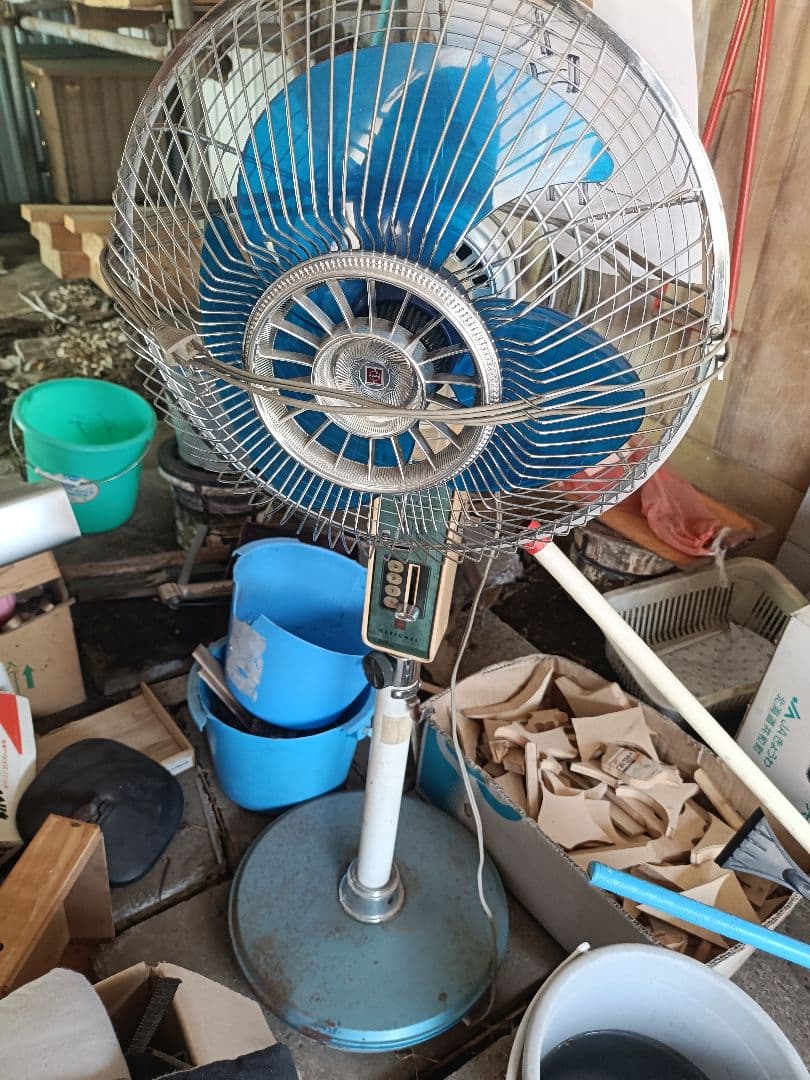 National扇風機F-30VB動作確認済昭和レトロ アンティークレトロ扇風機 National(ナショナル)・扇風機・F-30N1E・レトロ家電・No.240425-36