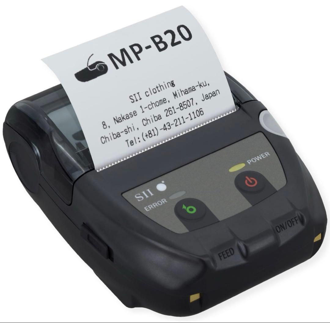 【感熱ロール紙20巻付き】セイコー　モバイルプリンターMP−B20−B02JK1 Amazon.co.jp: セイコーインスツル モノクロ モバイル型感熱式