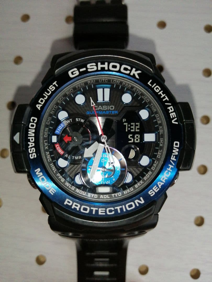 カシオ G-shock GN-1000B 洗浄済み 美品 ガルフマスター - メルカリ
