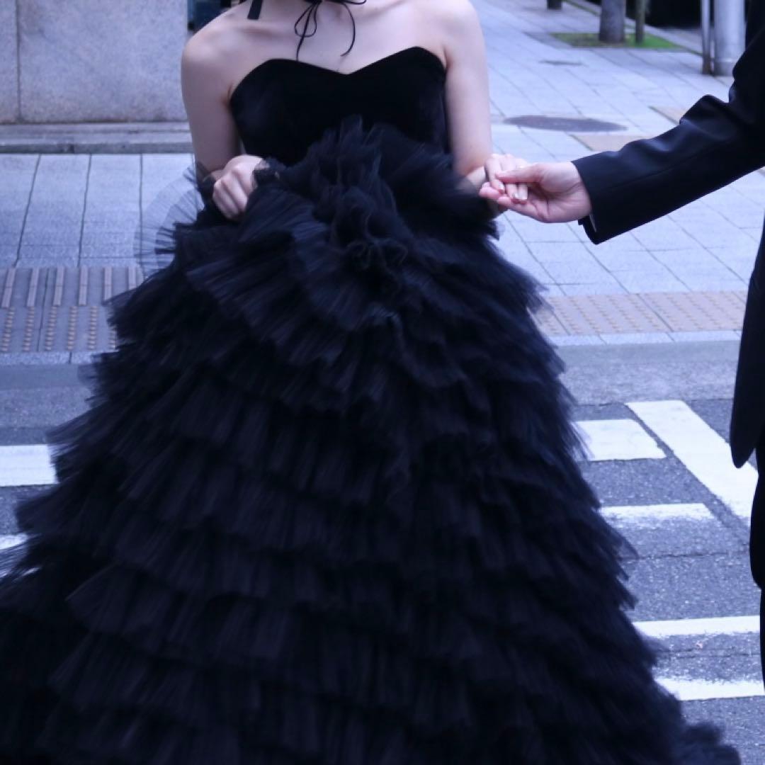 DRESS PRODUCTION ドレスプロダクション(W302BK) 黒ドレス - メルカリ
