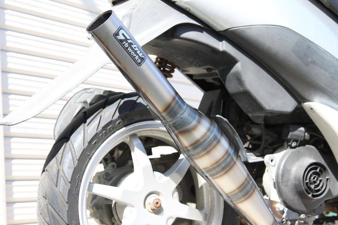 rb-works☆新品☆スズキZZ/レッツⅡ用ショットガンチャンバー(マフラー) rb-works製スズキZZ/レッツII用☆ショットガンチャンバー (マフラー