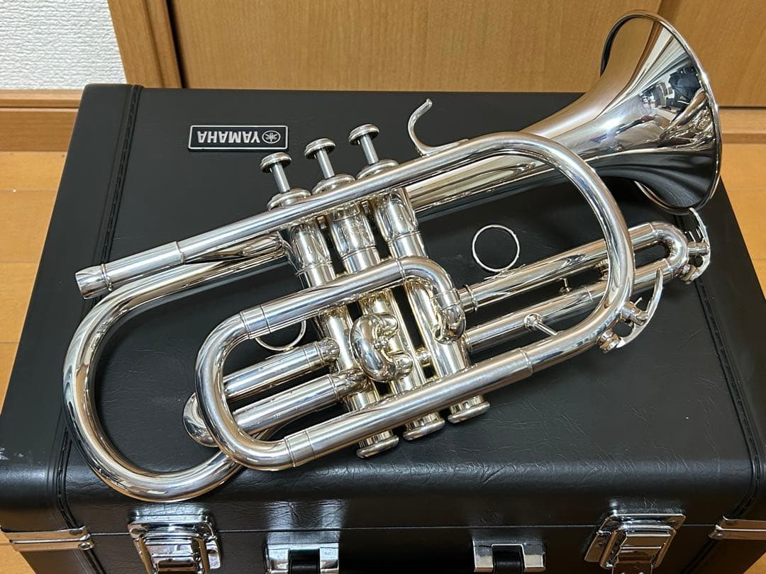コルネット　YCR-4330G 銀メッキ　美品 YAMAHA ヤマハ YCR-4330GII コルネット ラッカー ゴールドブラス