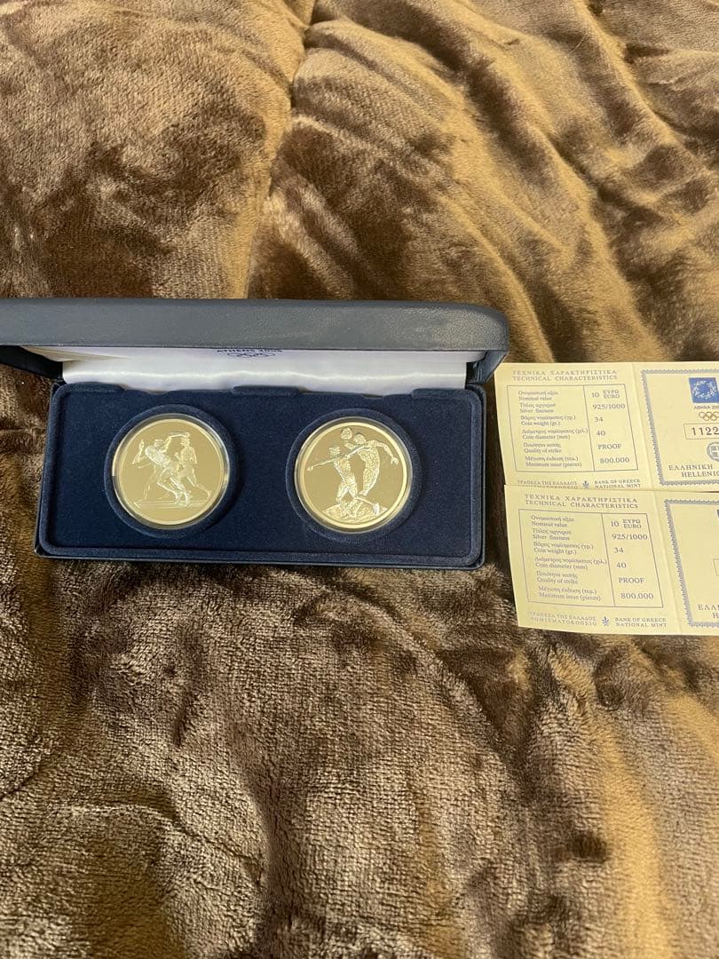 銀貨セット 2004アテネデザイン 2枚 ギリシャ 2004年『アテネオリンピック記念2ユーロ硬貨』10枚セット