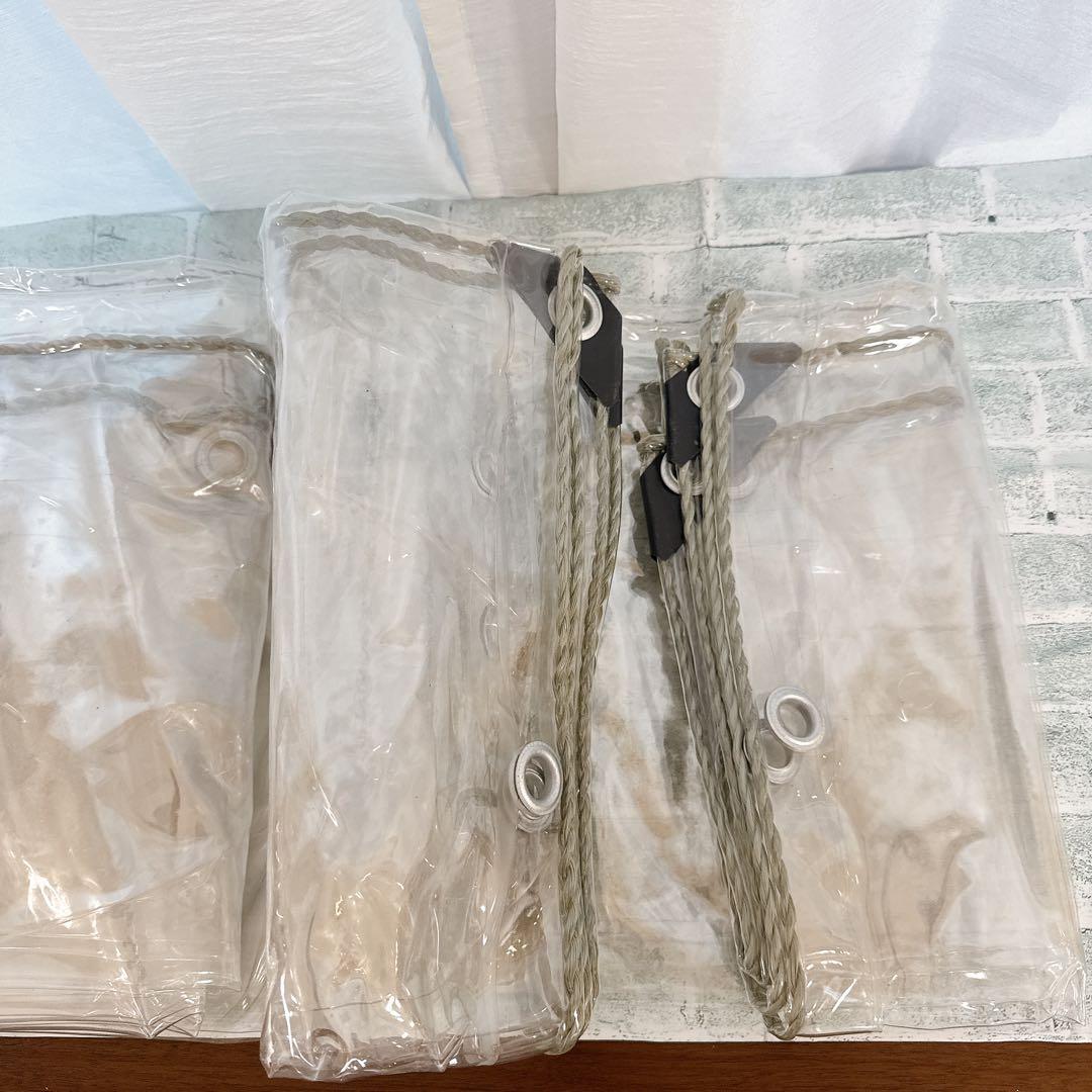 そ　クリアタープ 金属製　グロメット　結束ロープ防水 防塵 丈夫　3×2.5m