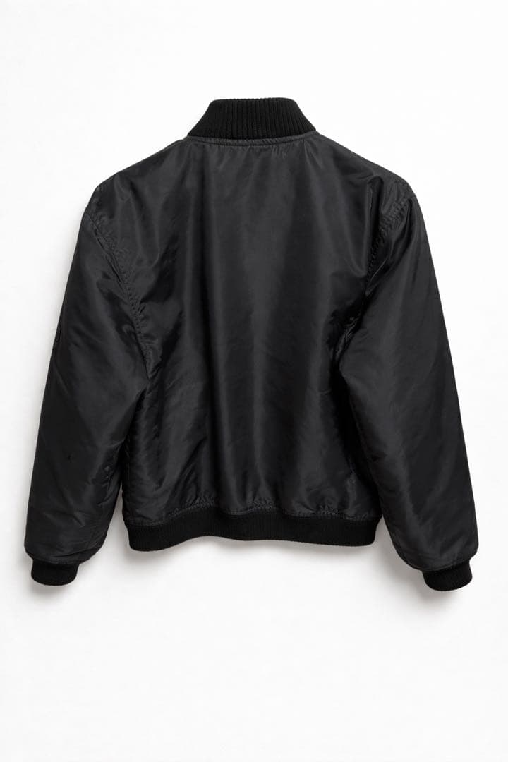 STUSSY ブラック MA-1ジャケット - メルカリ