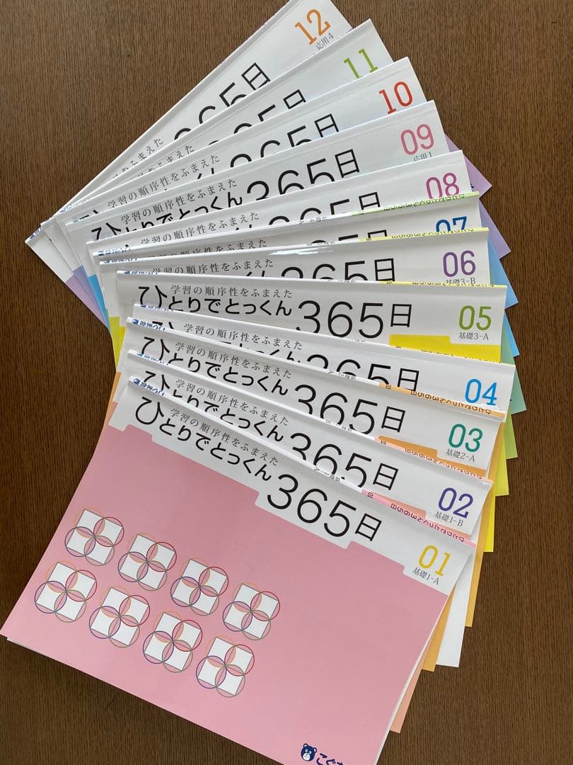 ひとりでとっくん365日　全12セット ひとりでとっくん365日 | 教材一覧 | こぐまオリジナル知育教材