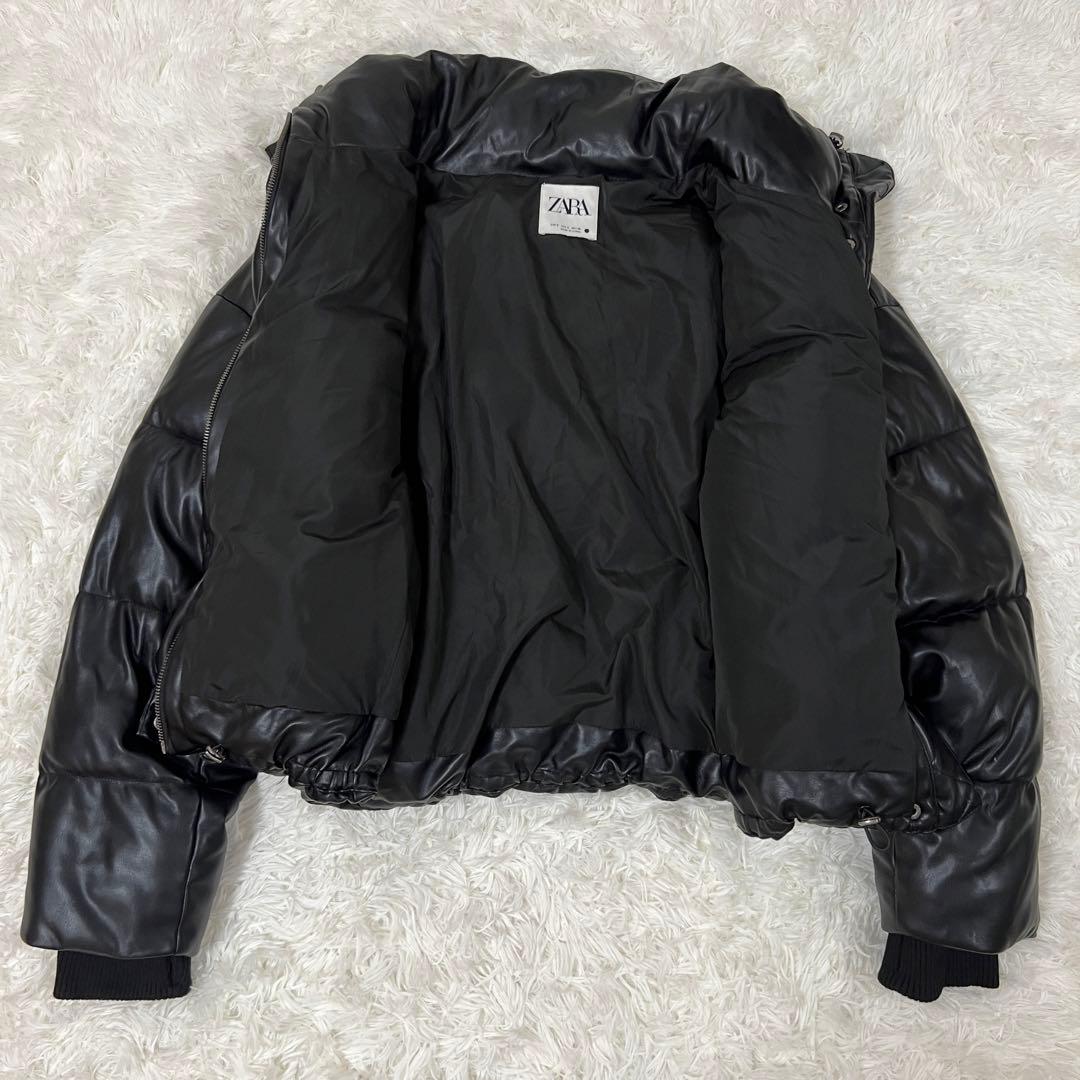 専用 【良品】ザラ フェイクレザー ダウンジャケット 合成皮革